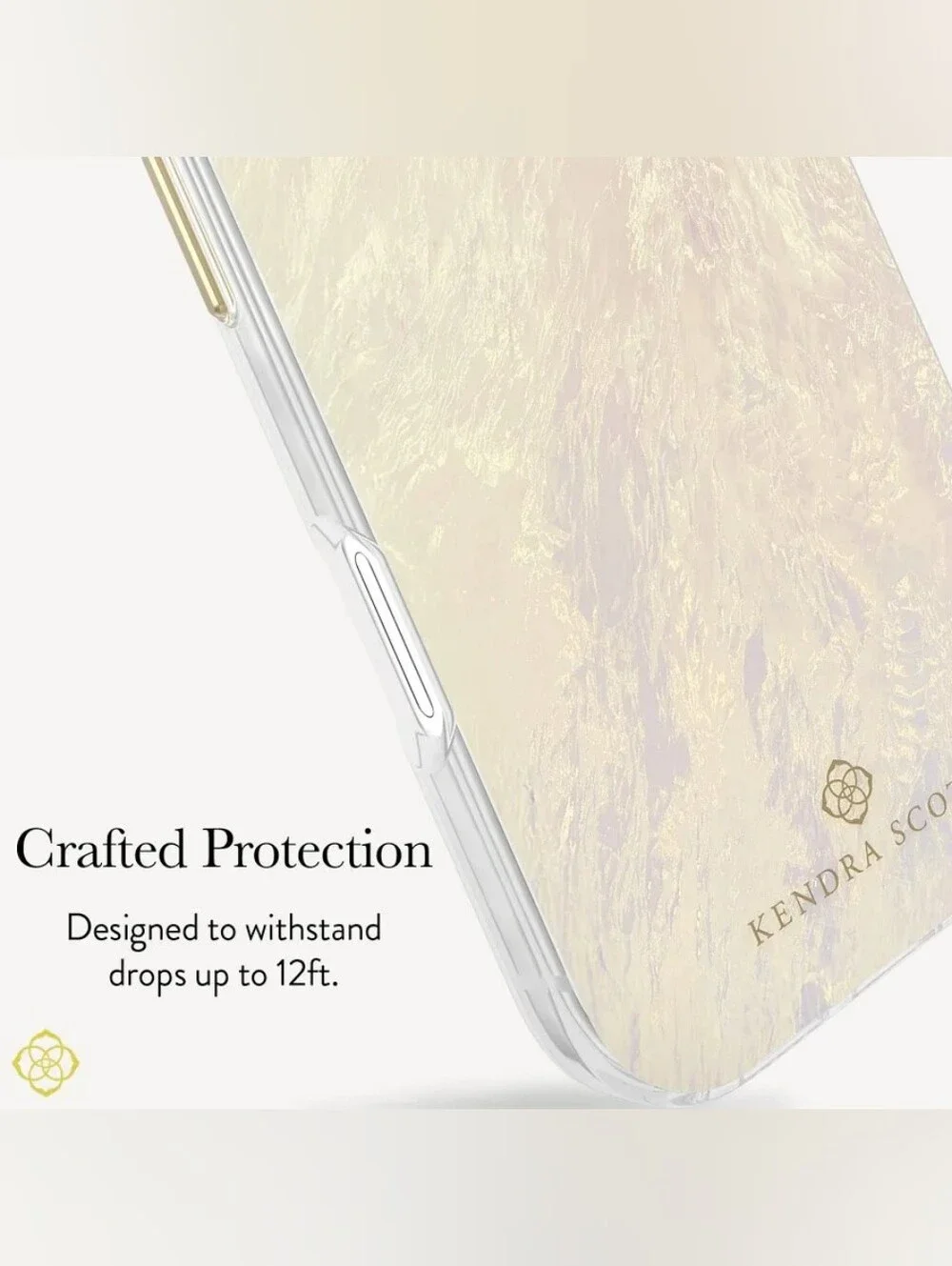 Kendra Scott Iridescent Gold MagSafe Phone Case